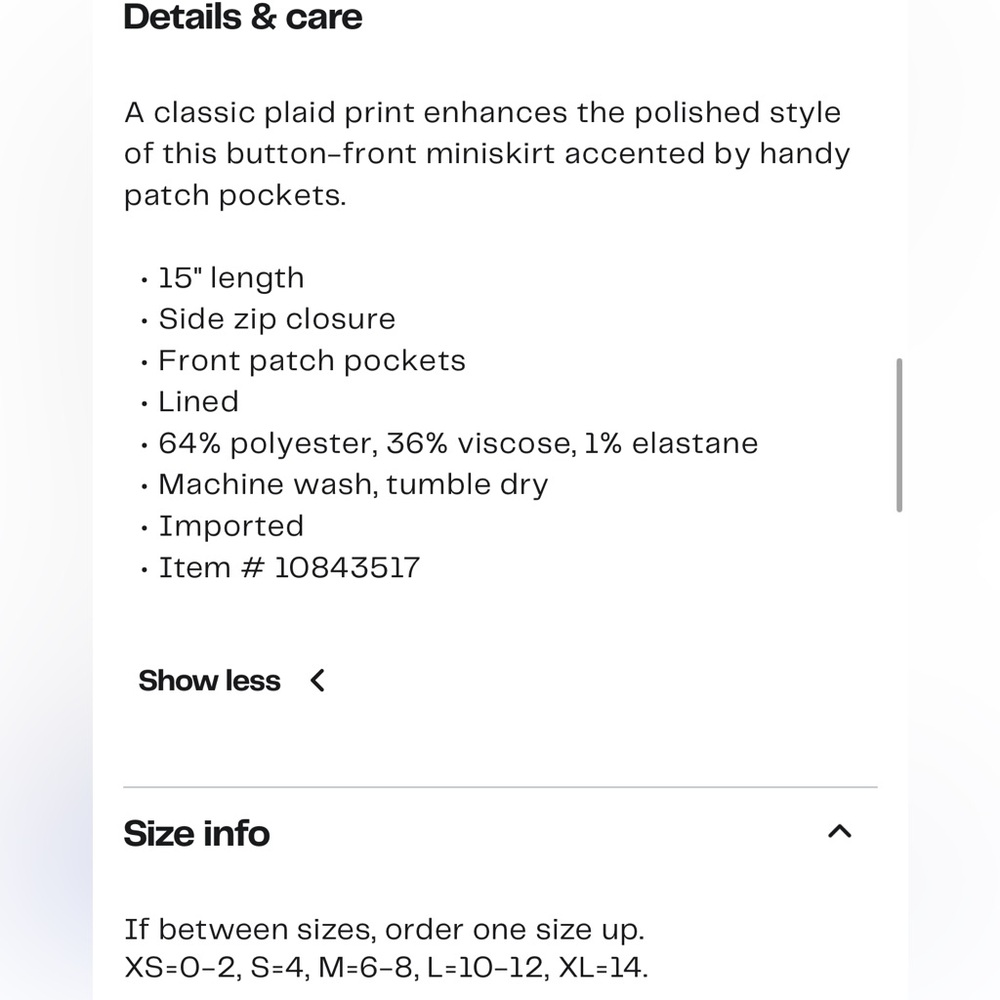 French Connection Plaid Button-Front Mini Skirt N… - image 9